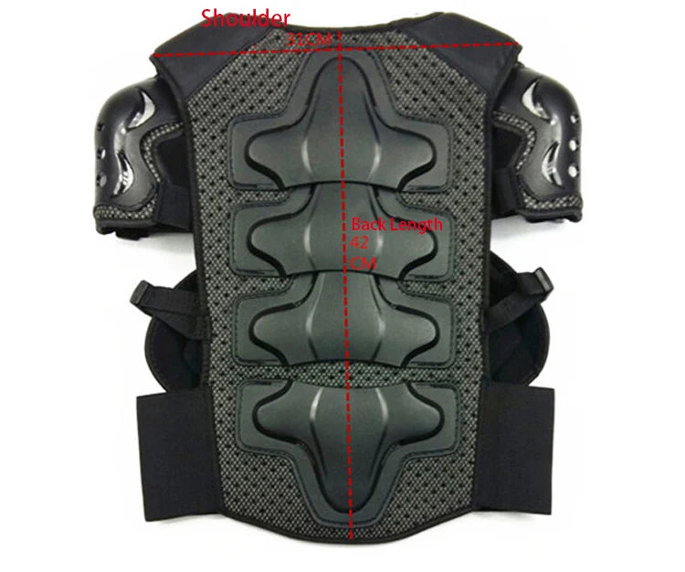 4-15 Years Youth Child Motocross Body Protect Vest Armor Kids Motorcycle Skating Elbow Knee Guard Boys Girls Cycling Waistcoat