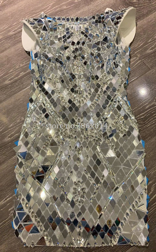 Robe de soirée à paillettes argentées et scintillantes pour femme, tenue de soirée, d'anniversaire, de mariage, de danse sexy