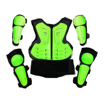 4-15 Years Youth Child Motocross Body Protect Vest Armor Kids Motorcycle Skating Elbow Knee Guard Boys Girls Cycling Waistcoat