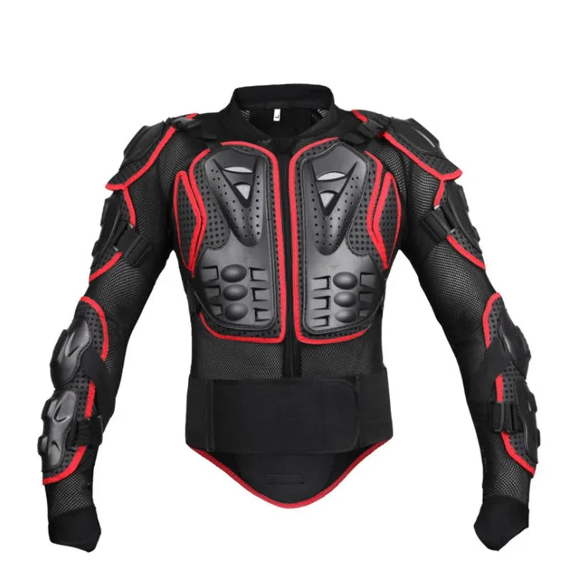 Motorcycle Jacket Racing Armor Protector Men Cycling ATV Motocross Body Protection Jacket Clothing Protective Gear Black / Red