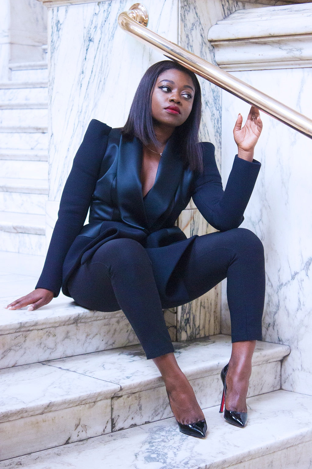African Black Women Suits Summer Leisure Slim Fit Evening Party Prom Blazer Outfit Tuxedos (Jacket+Pants)