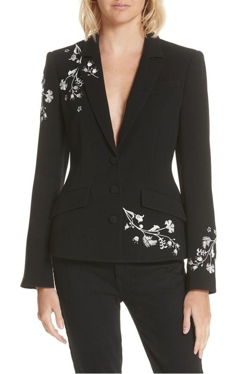 Trajes de mujer con apliques, cuello en V, manga larga, pantalón, traje de fiesta, ropa de boda, 2 piezas 