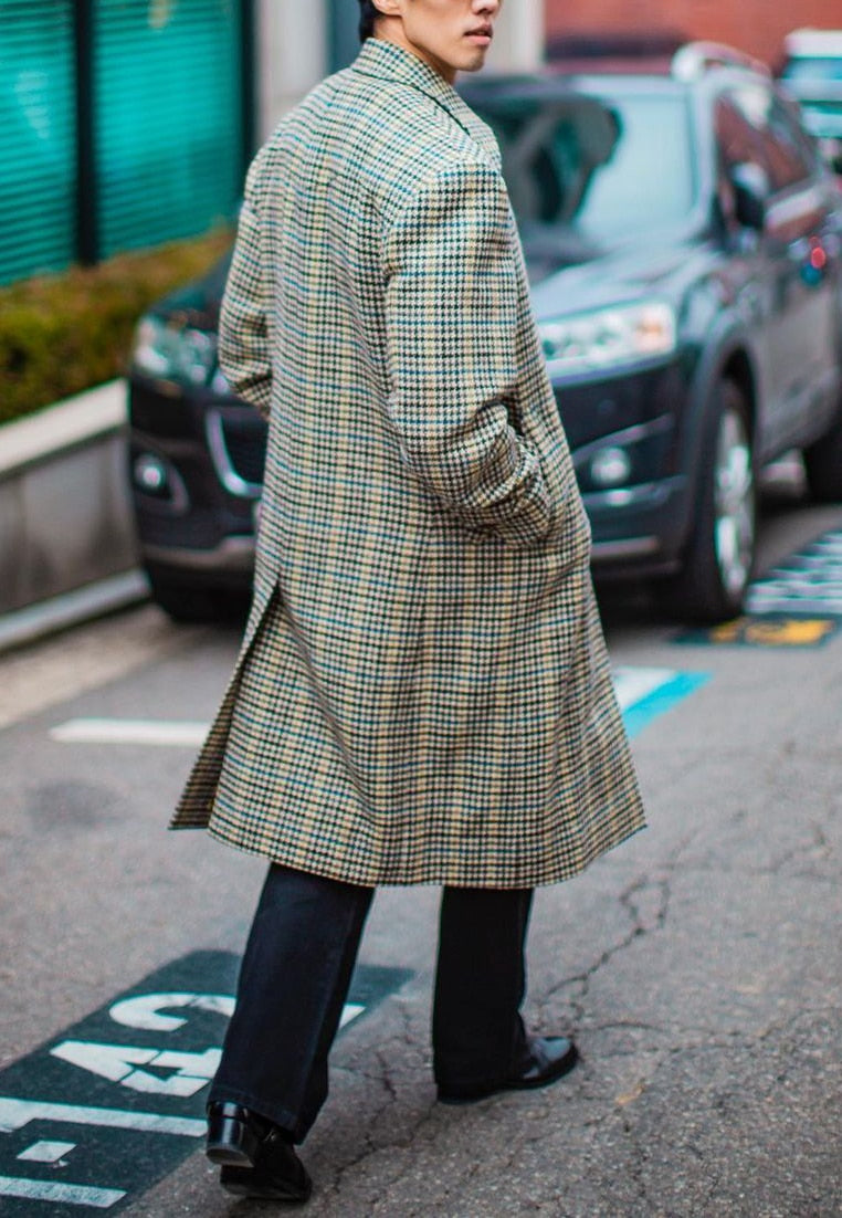 Fashion Men Suits Tweed One-Piece Suit Tweed Vintage Business Jacket Custom Wedding Tuxedos New in autumn