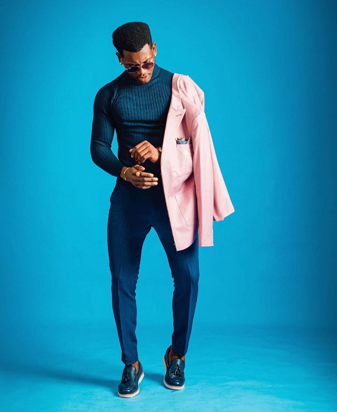 Pink Plus Size Men Suits Wear Wedding Blazer Tuxedos Double Breasted Clothes for Groom Prom Coat Pants Only One Jacket