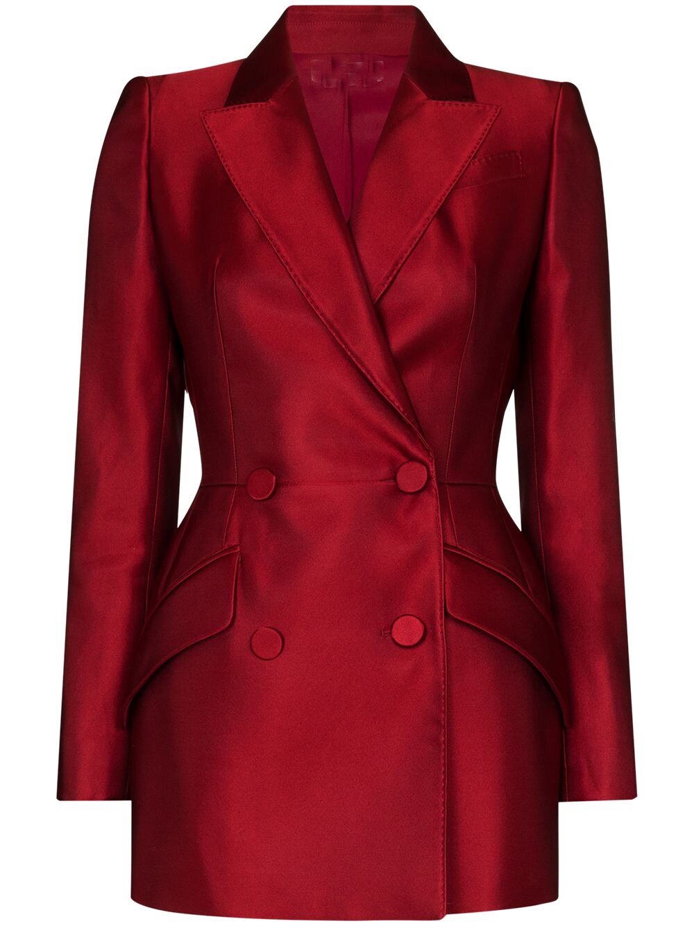 Costume blazer croisé en satin rouge pour femme, tenue de travail, smoking pour mère de la mariée, tenue de bal, tenue de mariage, 2 pièces 