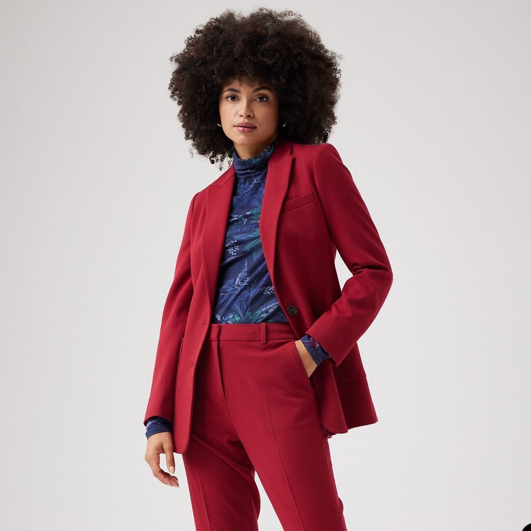 Hand Made Women Blazer Suits Street Power Slim Fit Evening Party Formal Outfit Wedding Wear 2 Pieces