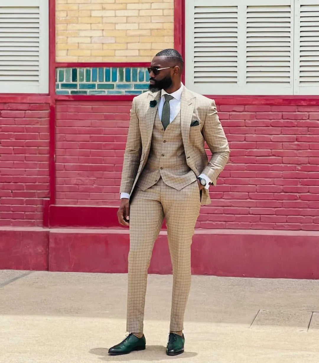 Ensemble 3 pièces de smoking de mariage, veste, gilet et pantalon, personnalisé, costume décontracté pour homme