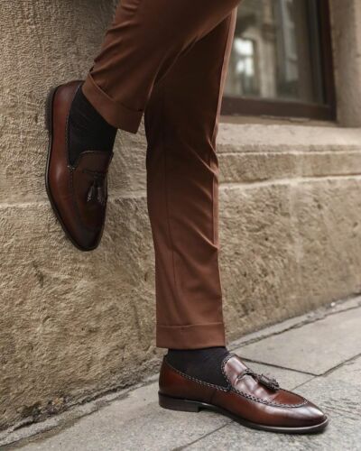 Costume marron pour homme, revers en pointe, croisé, smoking de marié formel, blazer, smoking de mariage, affaires, 2 pièces, veste et pantalon 
