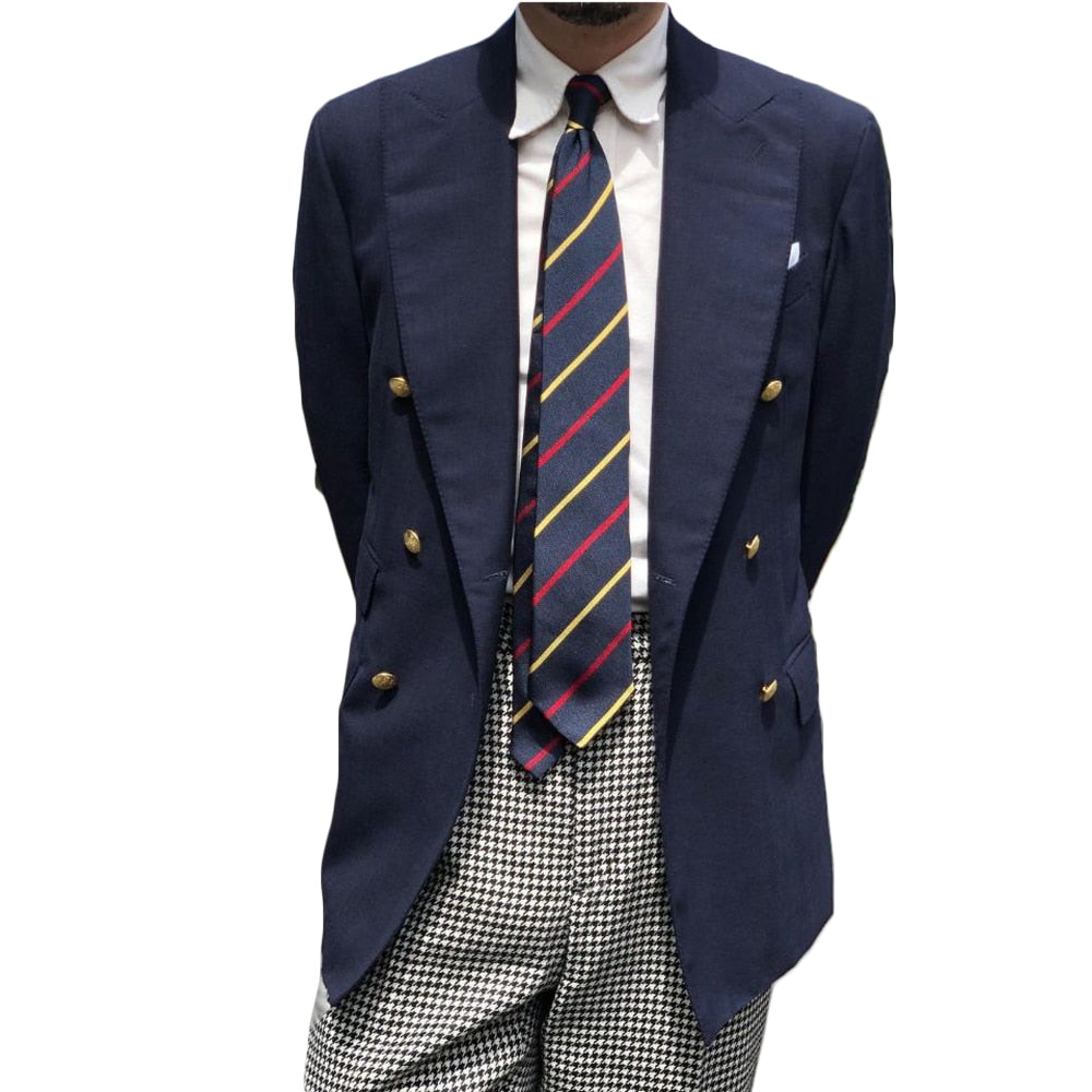 Costumes pour hommes avec veste croisée une pièce sur mesure pour fête, marié, mariage, occasion formelle 