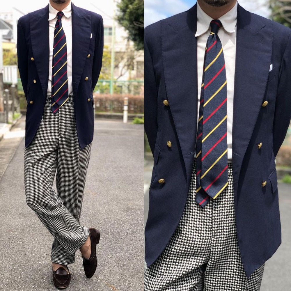 Costumes pour hommes avec veste croisée une pièce sur mesure pour fête, marié, mariage, occasion formelle 