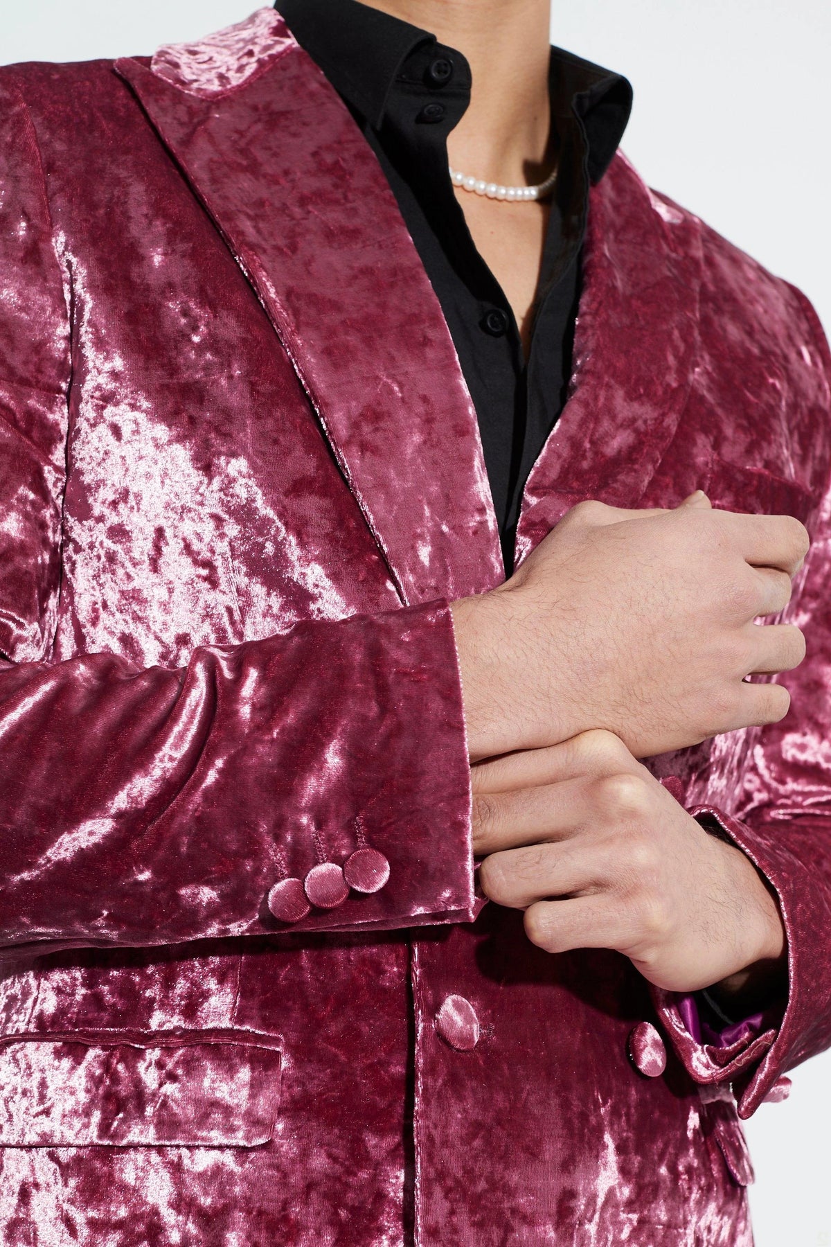 Magnifique smoking de mariage en velours à revers pointus, veste croisée pour homme, tenue de soirée formelle 