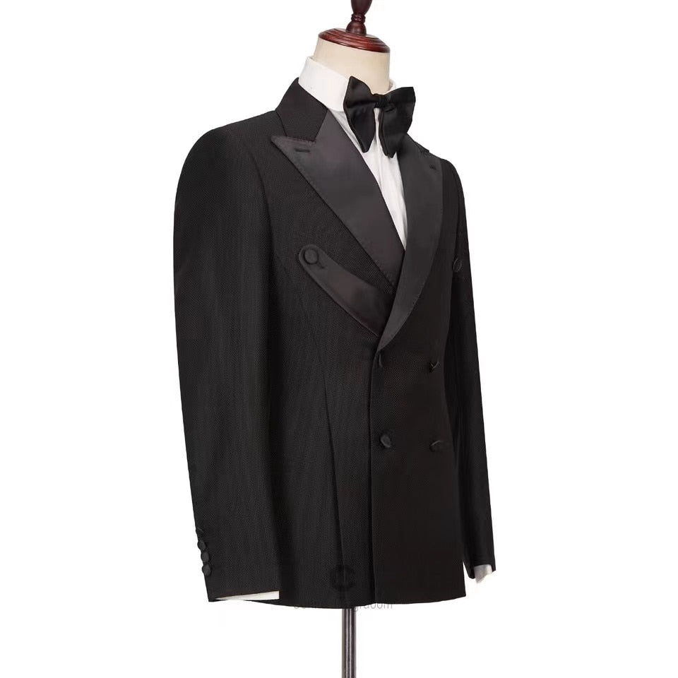 Costume homme Slim Fit Mariage Marié Smoking Soirée Chanteur 2 Pièces Blazer Pantalon Costume Formel