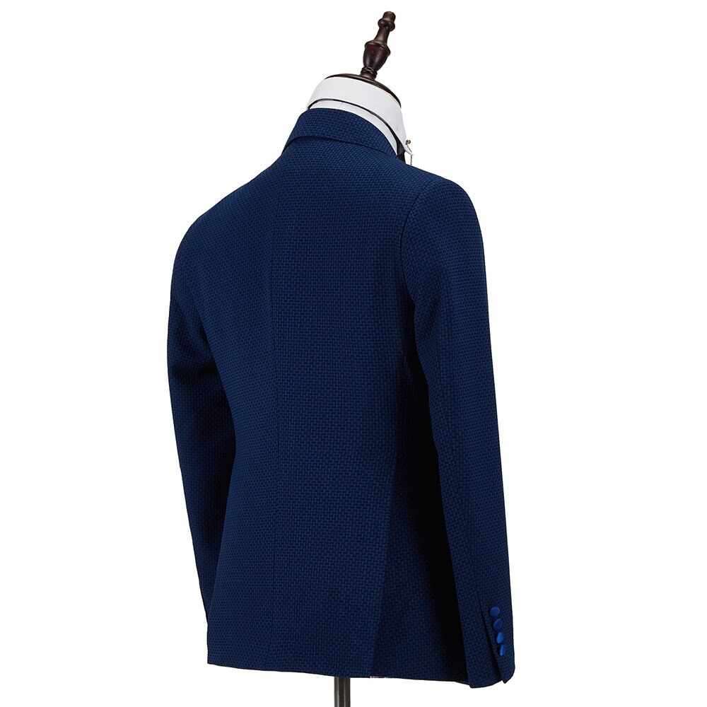 Luxury Personality Casual Double Breasted Men Suits 2 pcs set Slim Fit Wedding Groom Dinner party Tuxedo