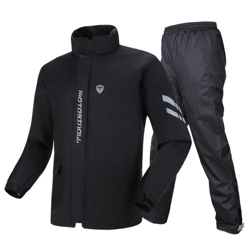 Motorcycle Raincoat Suit Men Outdoor Rainwear Fishing Waterproof Jumpsuit Ultrathin Rain Coat Cycling Hiking Gear and Shoe Cover
