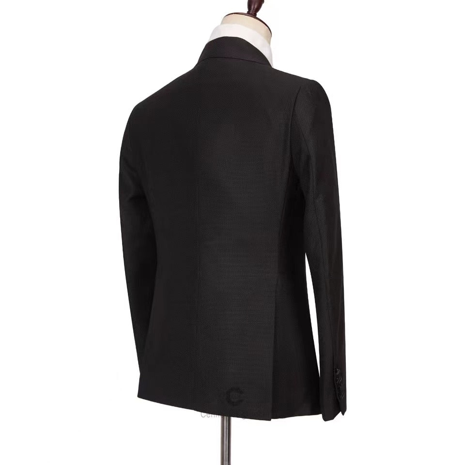 Costume homme Slim Fit Mariage Marié Smoking Soirée Chanteur 2 Pièces Blazer Pantalon Costume Formel