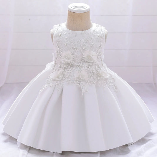 Baby Girls Princess Dress Toddler Christening Gown Kids Christmas Party Costume Infant 1st Year Birthday Baptism Dresses Clothes