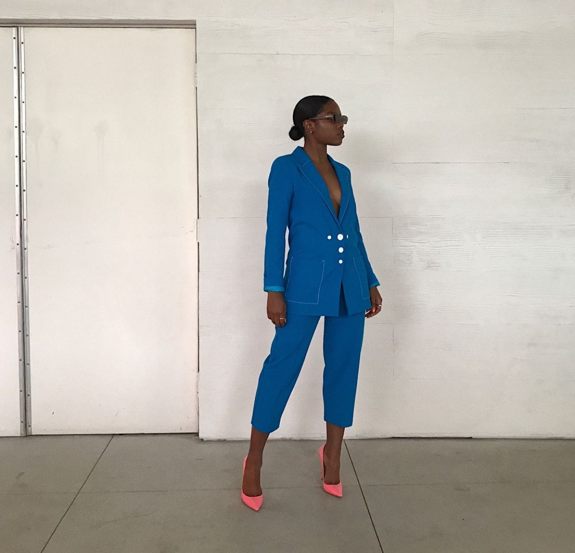 Soild Color Casual Oversized Women Suits Customized Blazer Trousers Long Sleeve Jacket Loose Coats 2 Pieces