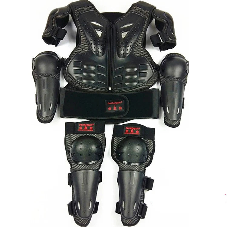 4-15 Years Youth Child Motocross Body Protect Vest Armor Kids Motorcycle Skating Elbow Knee Guard Boys Girls Cycling Waistcoat