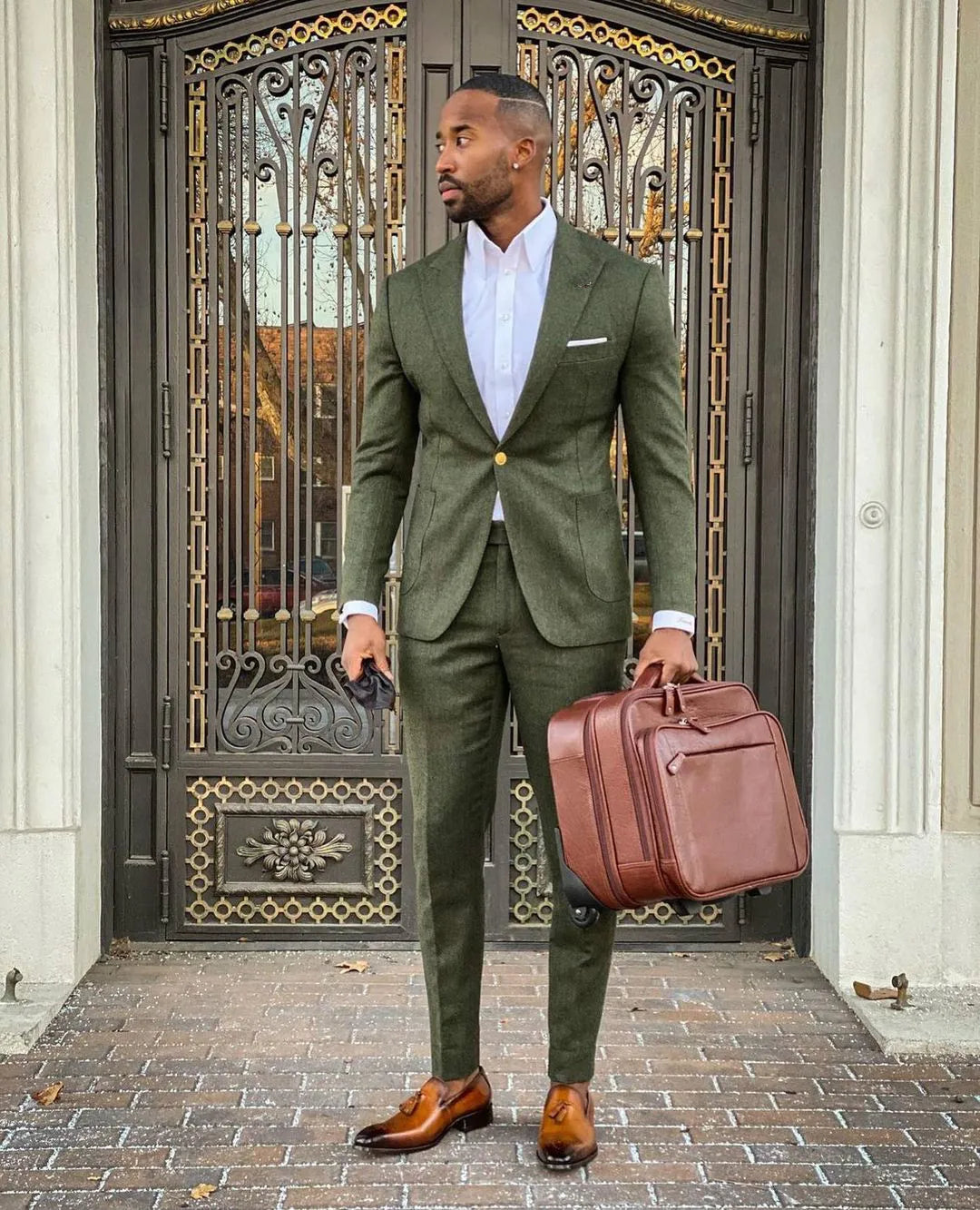 Plus Size Men Suits Wear Wedding Blazer Tuxedos Slim Fit One Button Clothes for Groom Prom Coat Pants 2 Pieces