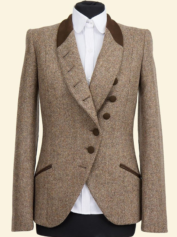 Manteau à chevrons pour homme, une pièce, blazer d'affaires, veste croisée, chaud, slim, mariage, marié, formel, travail, fête, décontracté, sur mesure