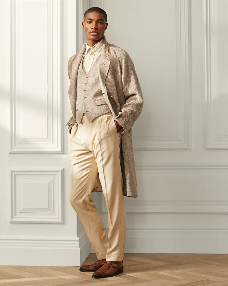 Traje de espiga para hombre, a medida, 2 piezas, blazer, chaleco, botonadura sencilla, moda, formal, negocios, casual, fiesta, a medida