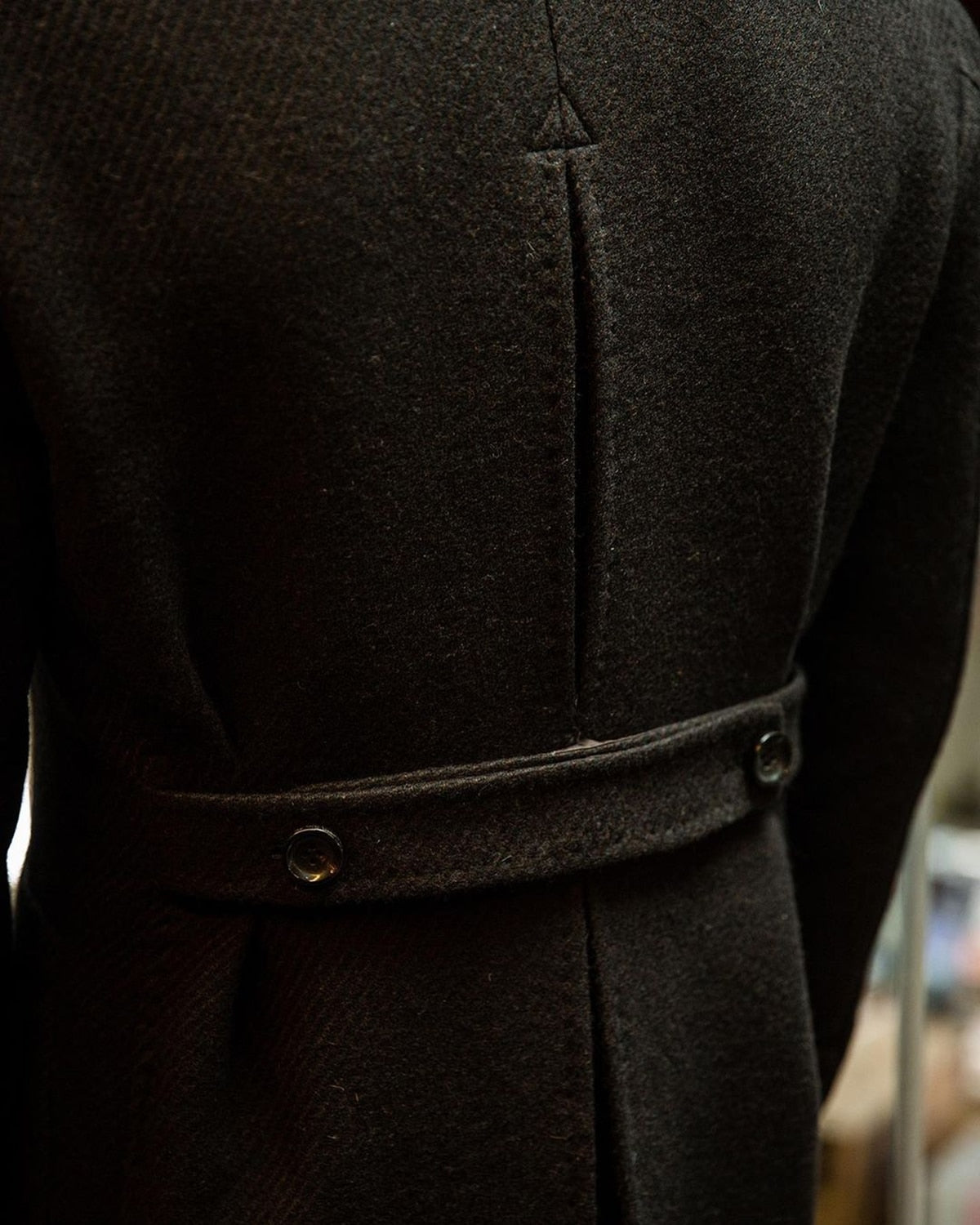 Costume homme à chevrons, pardessus en laine, croisé, revers larges, moderne, noir, hiver, chaud, formel, affaires, mariage, décontracté, bal, quotidien 
