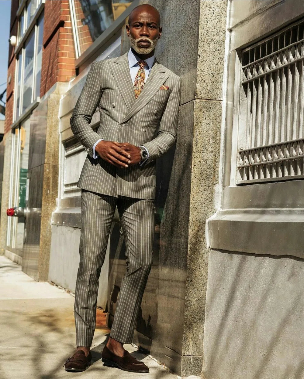 Classic Wedding Mens Suits Double Breasted Custom Slim Fit Groom Tuxedos Shawl Lapel Two Piece Jacket Pants Male Blazer
