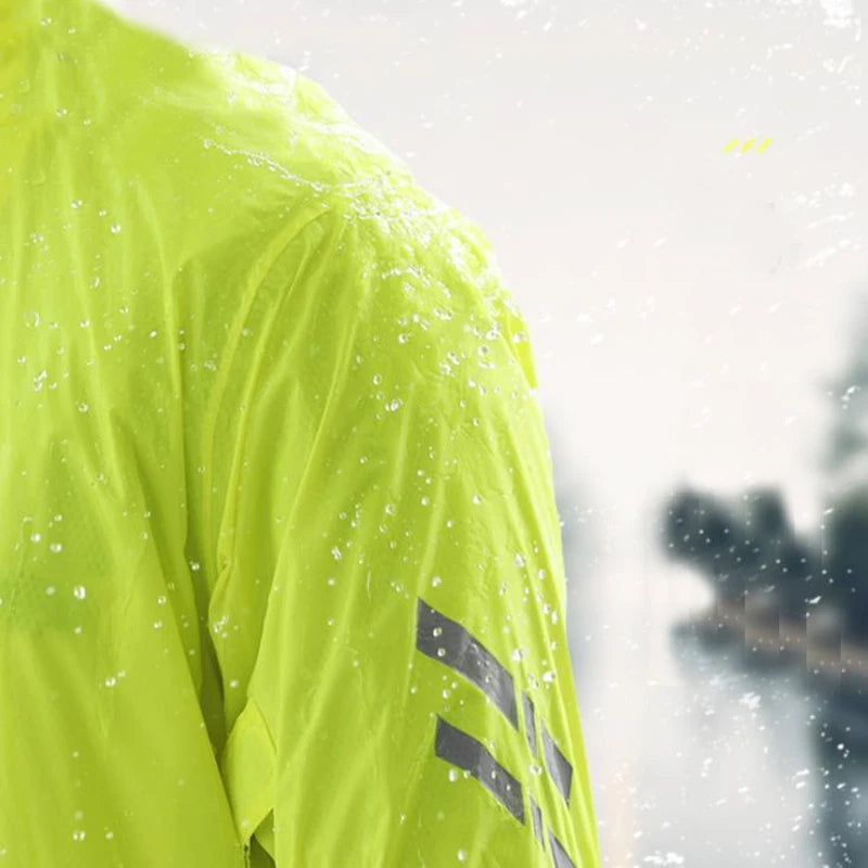 Motorcycle Raincoat Suit Men Outdoor Rainwear Fishing Waterproof Jumpsuit Ultrathin Rain Coat Cycling Hiking Gear and Shoe Cover