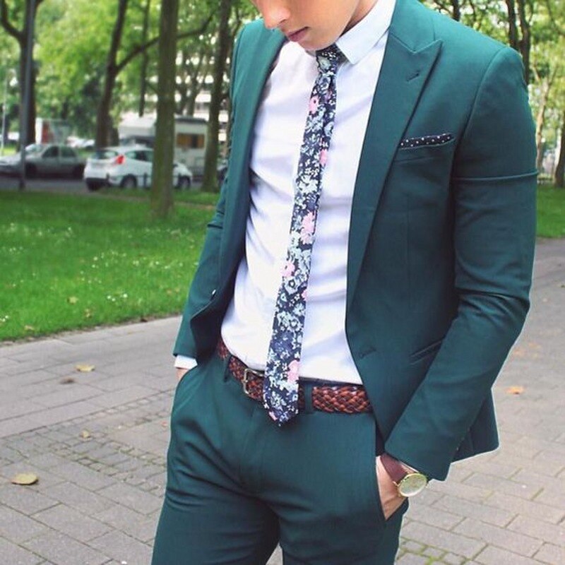 Trajes verdes para hombre, corte entallado, elegante, de negocios, chaqueta, esmoquin personalizado para novio, padrino de boda, traje de fiesta de graduación, 2 piezas 