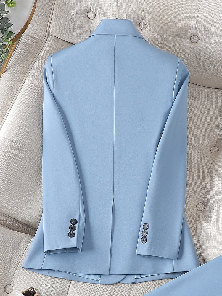 Blazer à manches longues pour femme, bleu café kaki, veste slim à un bouton, tenue de travail formelle pour femme 