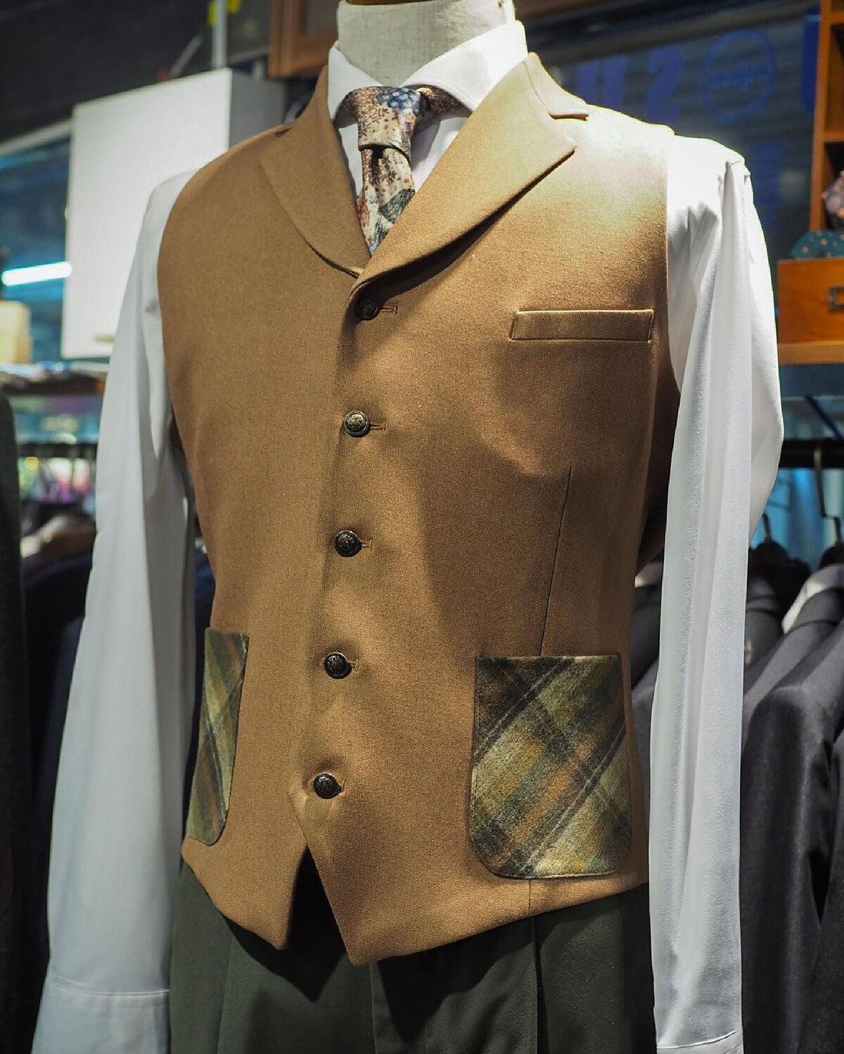 Costume de mariage pour homme, neuf, sur mesure, 3 pièces, avec manteau et gilet, pour occasion formelle 