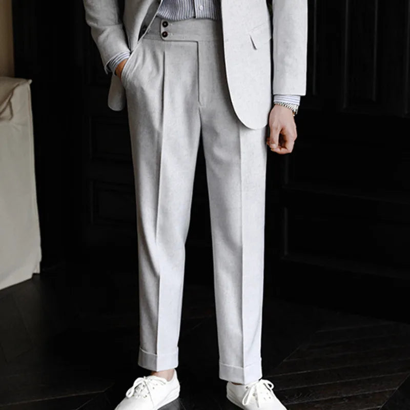 Wedding Suits For Men Solid Color Business Formal Casual Dress Suits 2 Pieces Office Work Party Prom Costume Homme