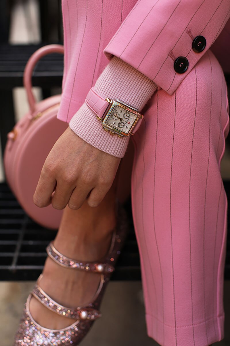 Pink Stripes Mother of the Bride Pants Suit Women Ladies Formal Evening Party Work Wear For Wedding 2 pcs