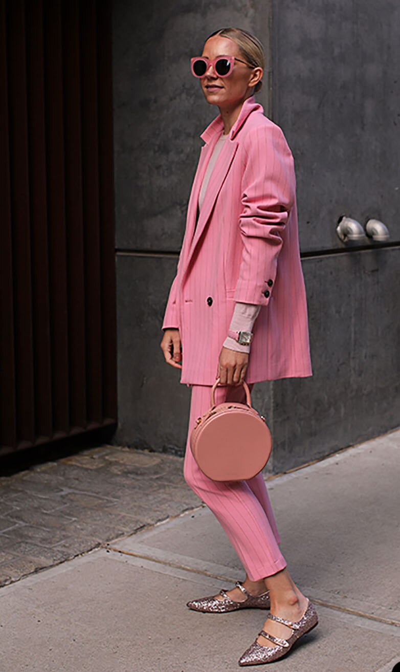 Pink Stripes Mother of the Bride Pants Suit Women Ladies Formal Evening Party Work Wear For Wedding 2 pcs