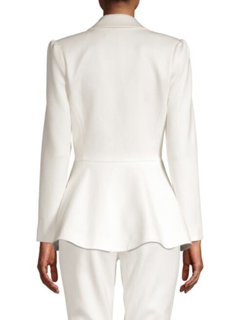 Ivory White Women Suits Customized Blazer Trousers Long Sleeve Jacket Loose Pants Coats 2 Pieces