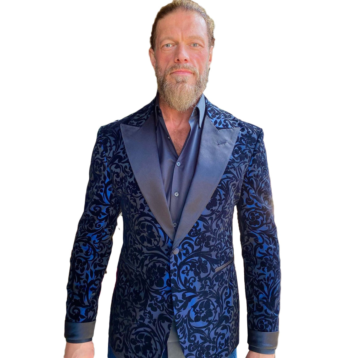 Jacquard Men Suit One Piece Slim Fit Tailor-Made Fashion One Button Blazer Wedding Groom Work Wear Men Coat Casual Tailored