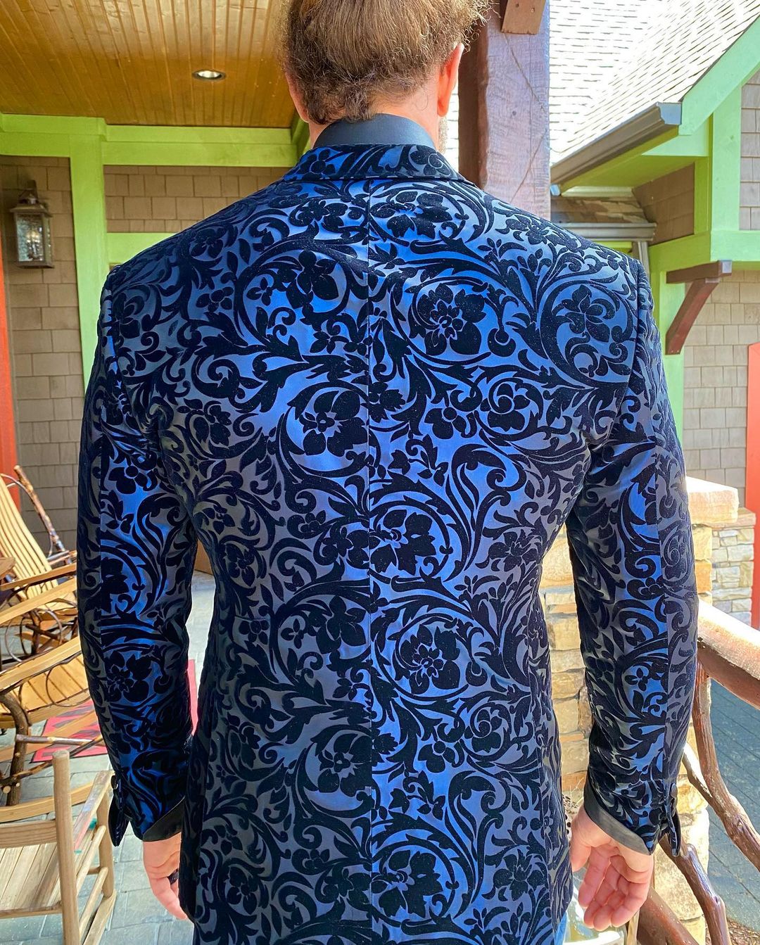 Jacquard Men Suit One Piece Slim Fit Tailor-Made Fashion One Button Blazer Wedding Groom Work Wear Men Coat Casual Tailored