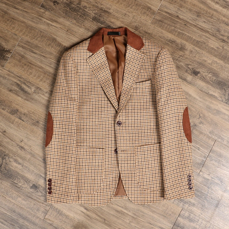 Conjunto de 3 piezas de traje caqui para hombre: blazer, chaleco y pantalones, esmoquin formal para novio, para boda, hecho a medida, chaqueta y abrigo. 