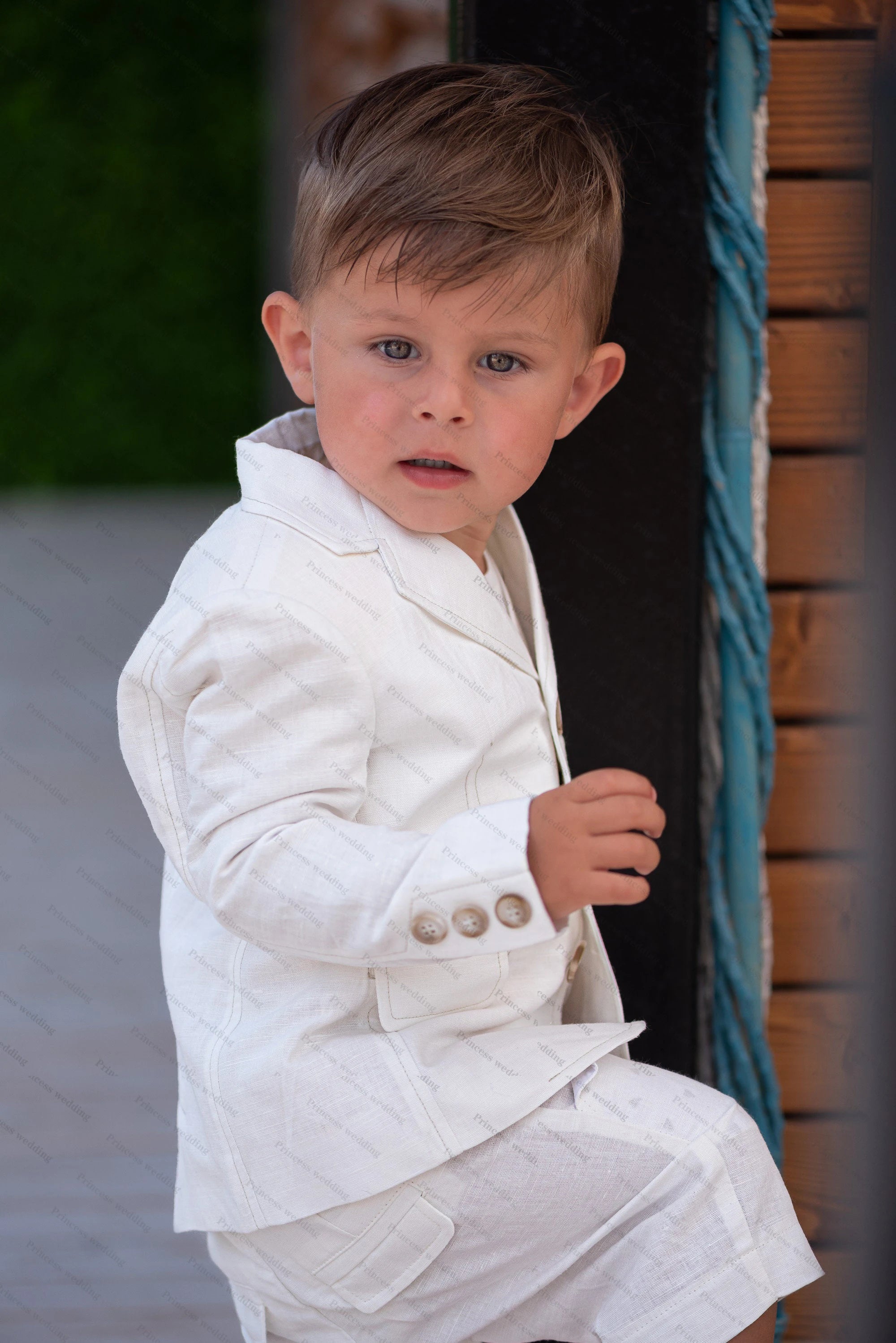 Kid Blazer For Baby Boys Summer Short Dinner Tuxedos For Little Kids Wedding Party Prom Birthday Wear 2 Pieces ( Jacket+Pants)