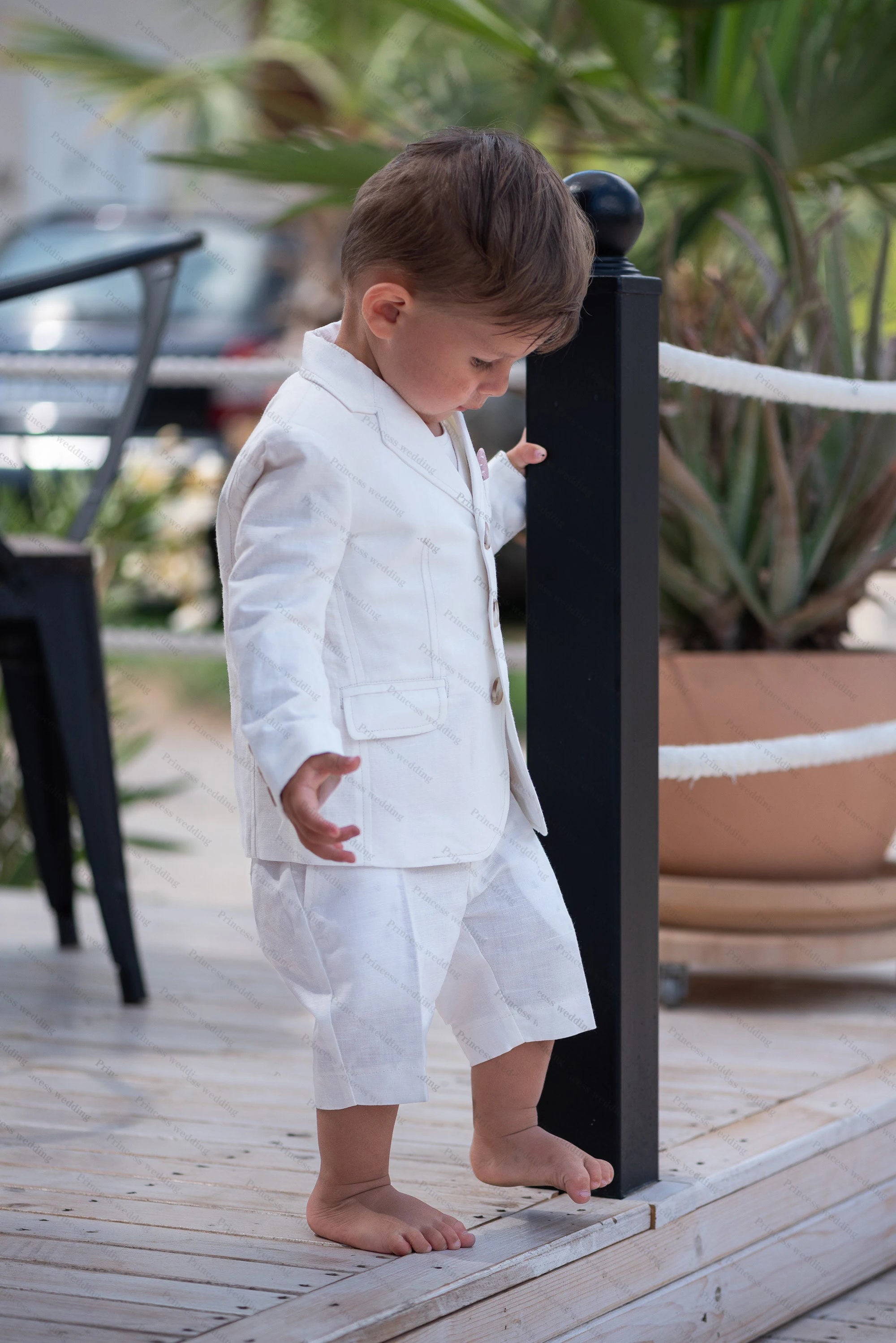 Kid Blazer For Baby Boys Summer Short Dinner Tuxedos For Little Kids Wedding Party Prom Birthday Wear 2 Pieces ( Jacket+Pants)