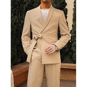 Men's Suit Blazer Pants Designs Slim Fit 2 Pieces Men Suits Groom Wear Best Men Wedding Tuxedos