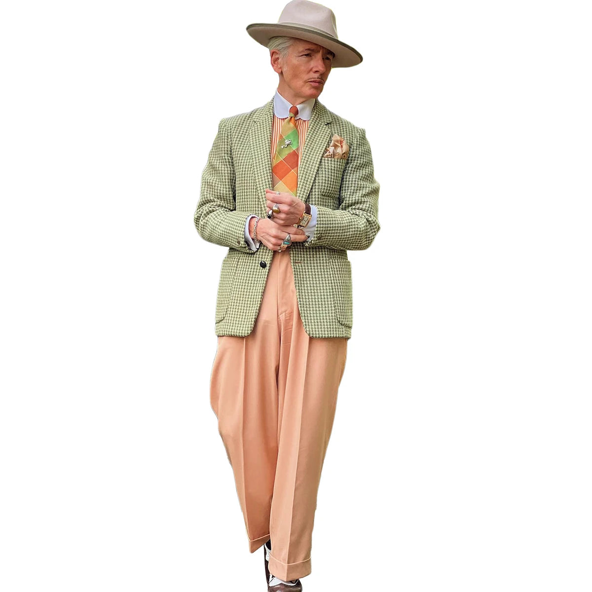 Esmoquin italiano verde para hombre, blazer ajustado, traje de novio personalizado para fiesta de graduación, solo chaqueta
