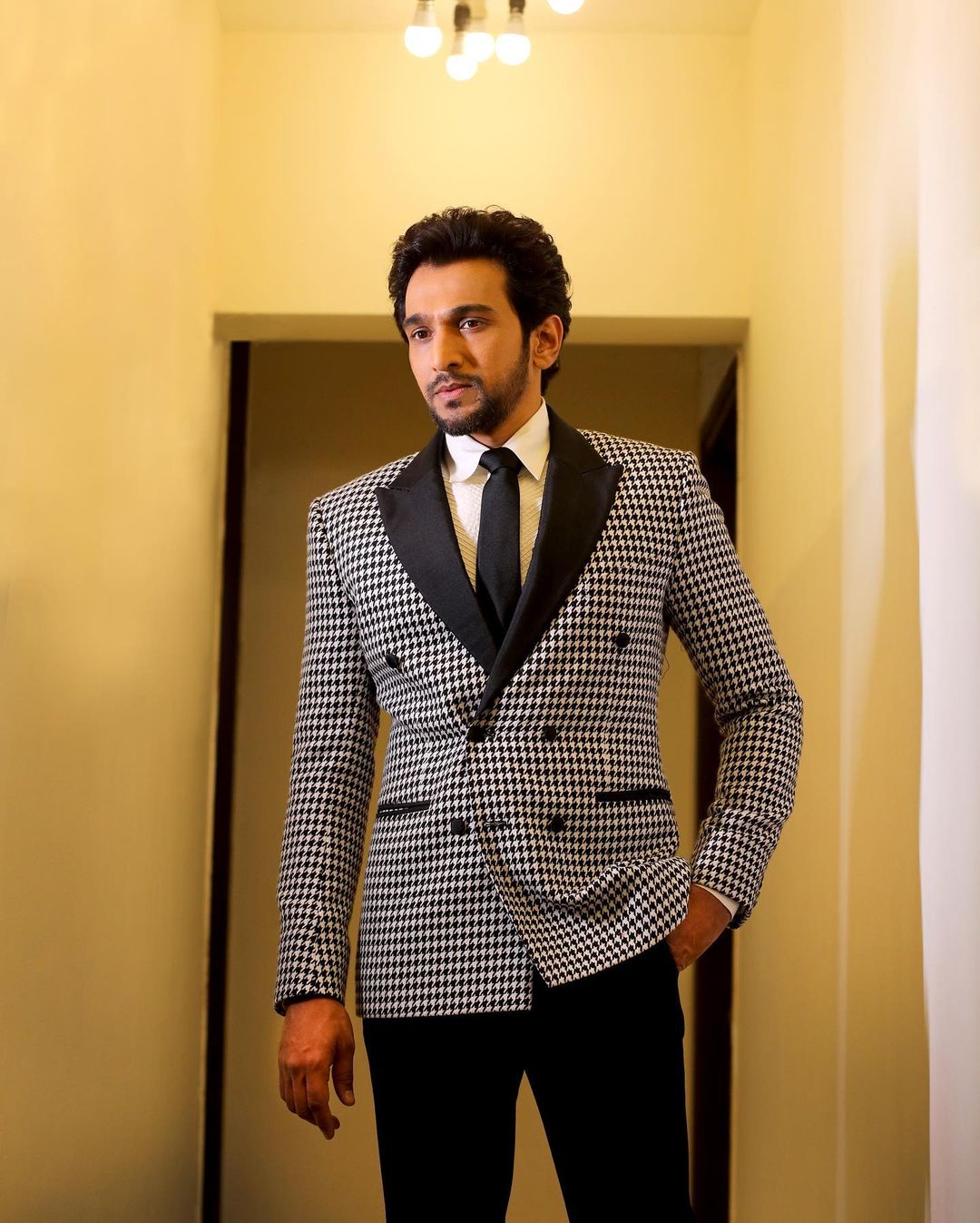 Costume classique à carreaux pour homme, veste croisée sur mesure, une pièce, costume de créateur pour marié, occasion formelle 