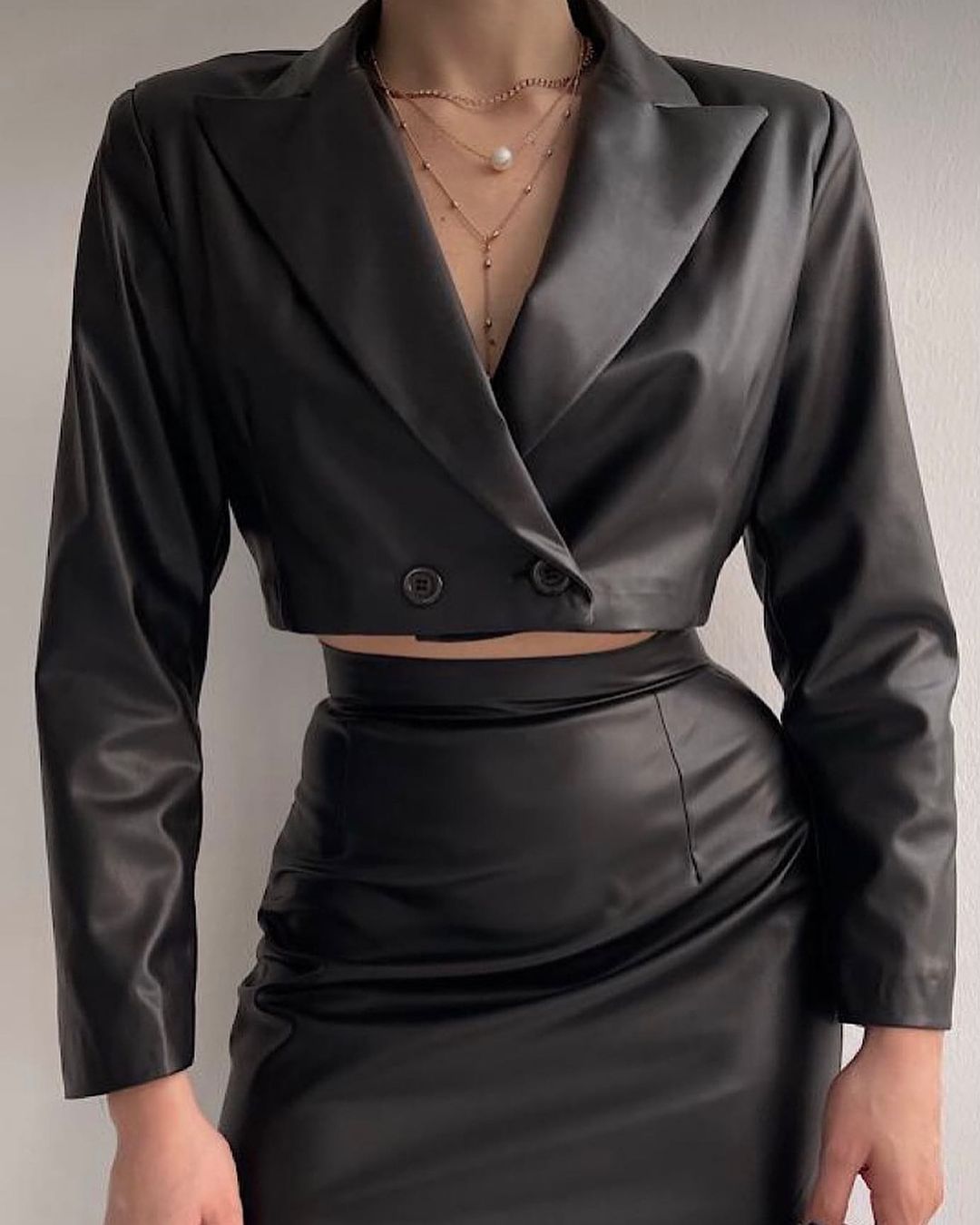 Blazer en cuir pour femme, tenue de soirée ample, tenue de mariage, 2 pièces 