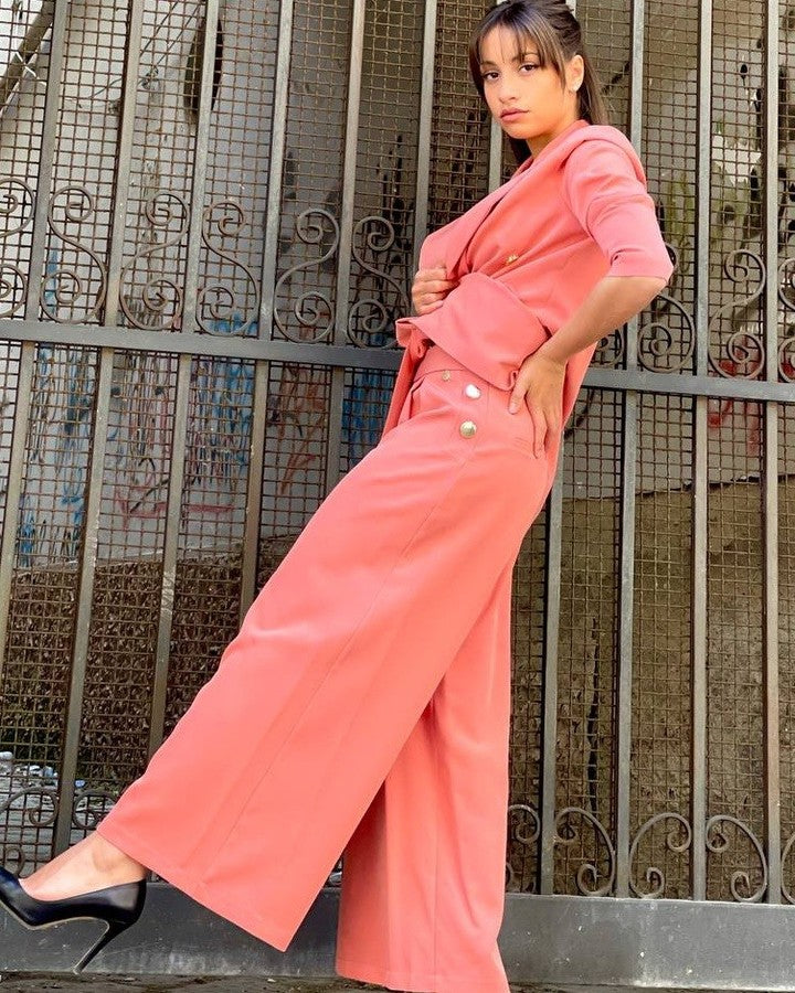 Leisure Candy Color Women Blazer Suits Women Custom Made Loose Pants Evening Party Formal Birthday Work Wear 2 Pieces