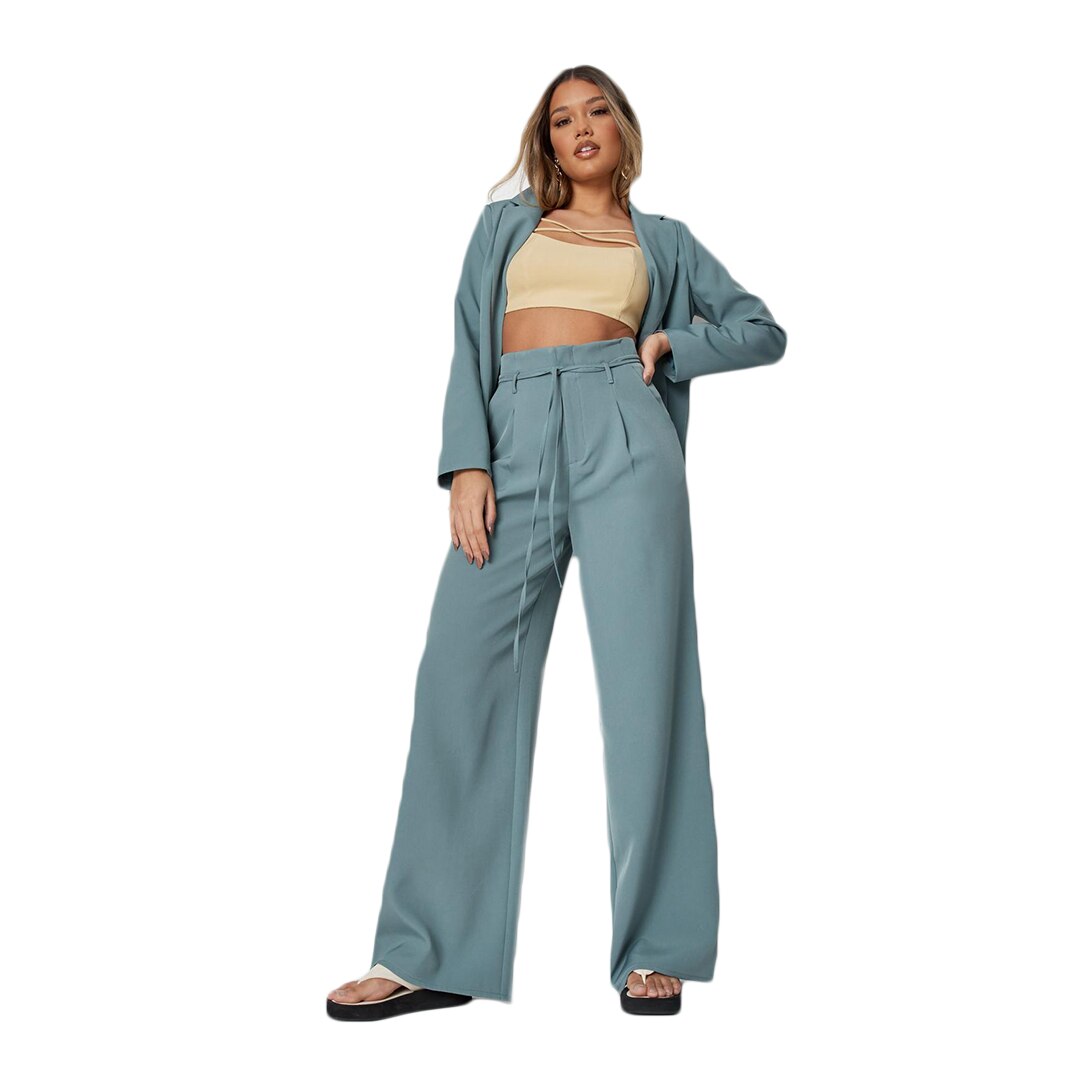 Costume ample pour femme, veste et pantalon, idéal pour une soirée, un bal ou un mariage 