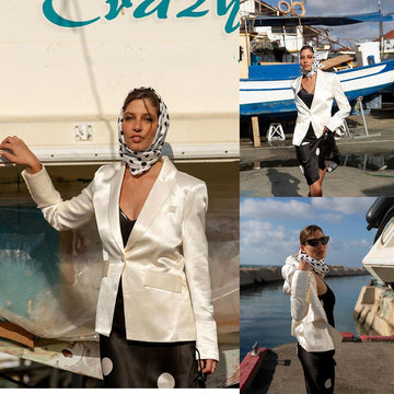 Leisure Silk Women Holiday Tuxedos Mother of the Bride Blazer Suits Party Evening Guest Wedding Wear One Jacket