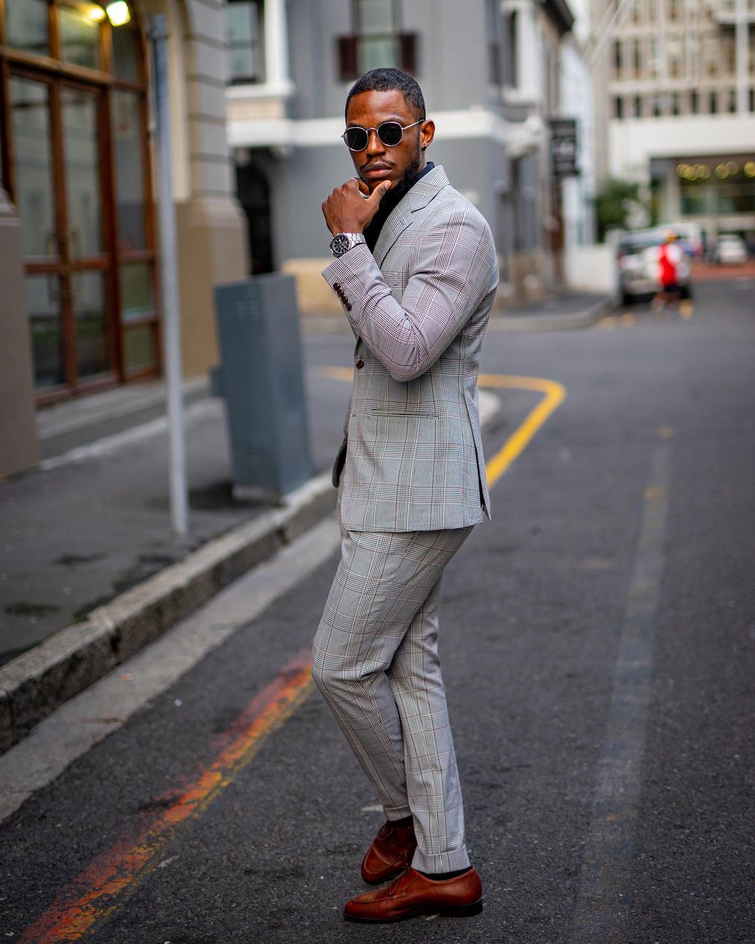 Traje a cuadros gris claro para hombre, 3 piezas, corte entallado, a medida, de un solo pecho, para boda, novio, ropa de trabajo, informal, para graduación, a medida 
