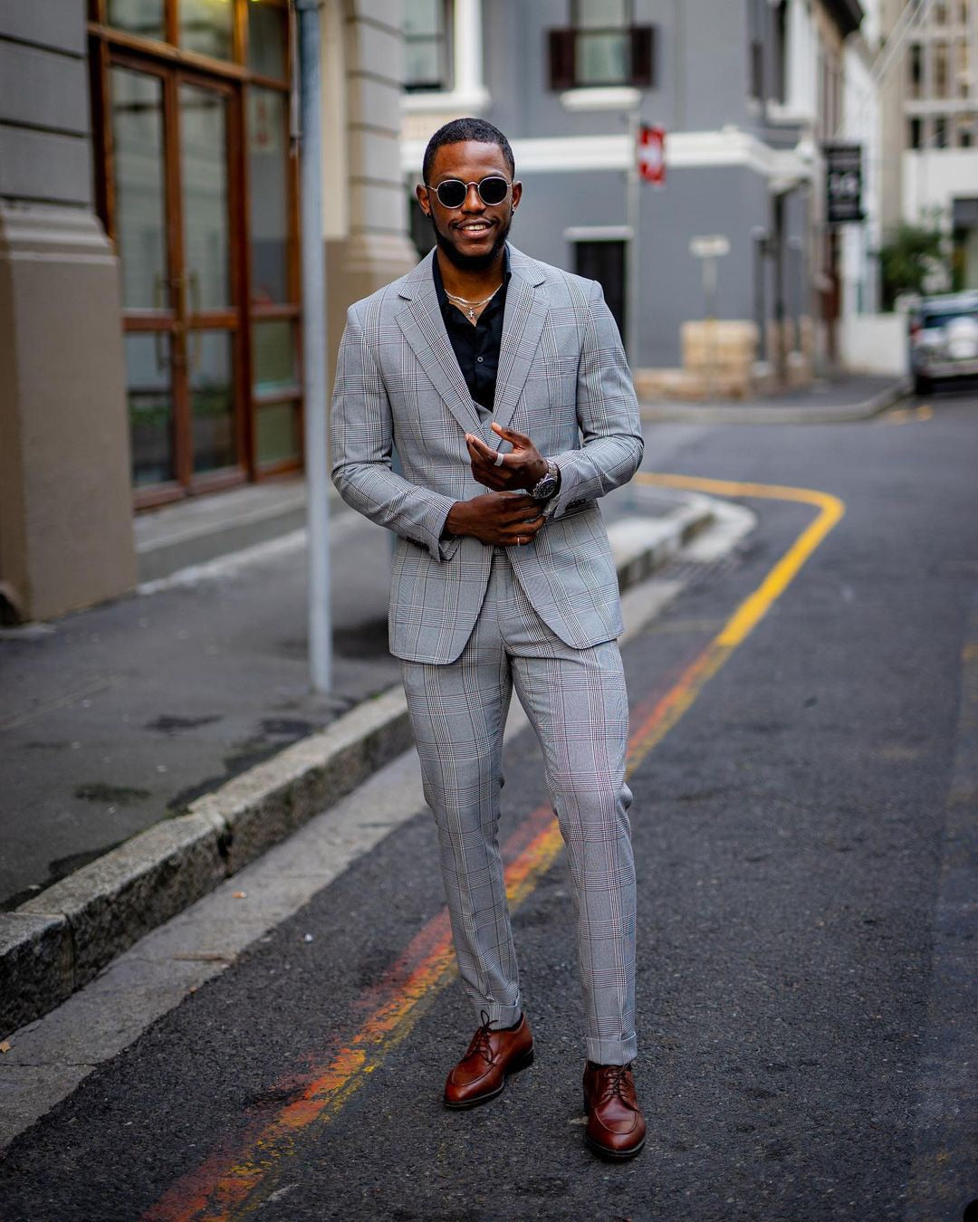 Traje a cuadros gris claro para hombre, 3 piezas, corte entallado, a medida, de un solo pecho, para boda, novio, ropa de trabajo, informal, para graduación, a medida 