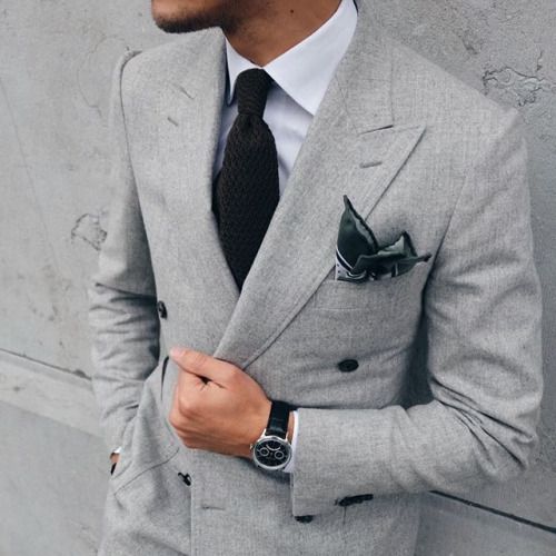 Light Grey Men Suit Jacket Coat Pant Designs Double Breasted Terno Slim Fit Blazer Custom Tuxedo 2 Piece Masculino